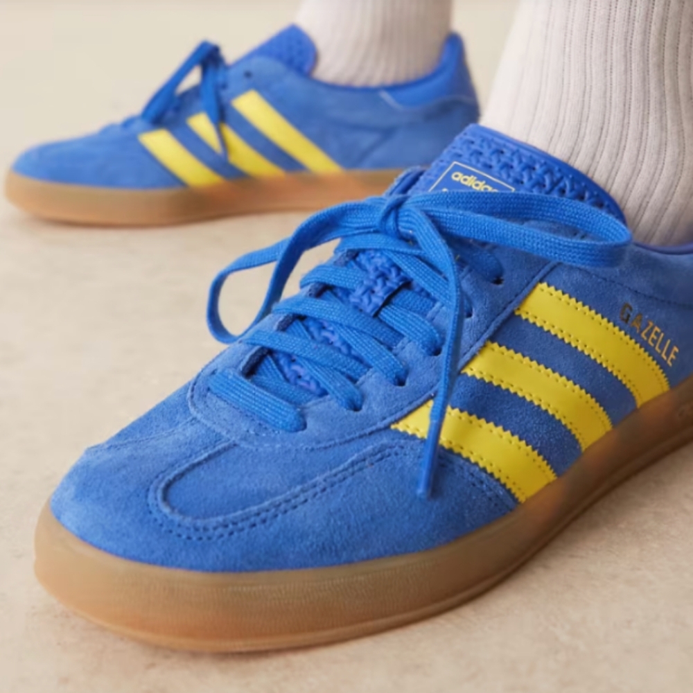Adidas Gazelle Royal Blue with Yellow Accents
